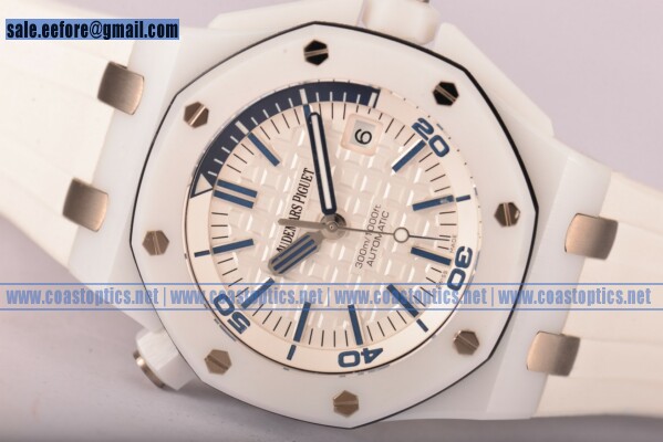1:1 Clone Audemars Piguet Royal Oak Offshore Diver Watch Ceramic 15707CB.OO.A010CA.01 (JF)